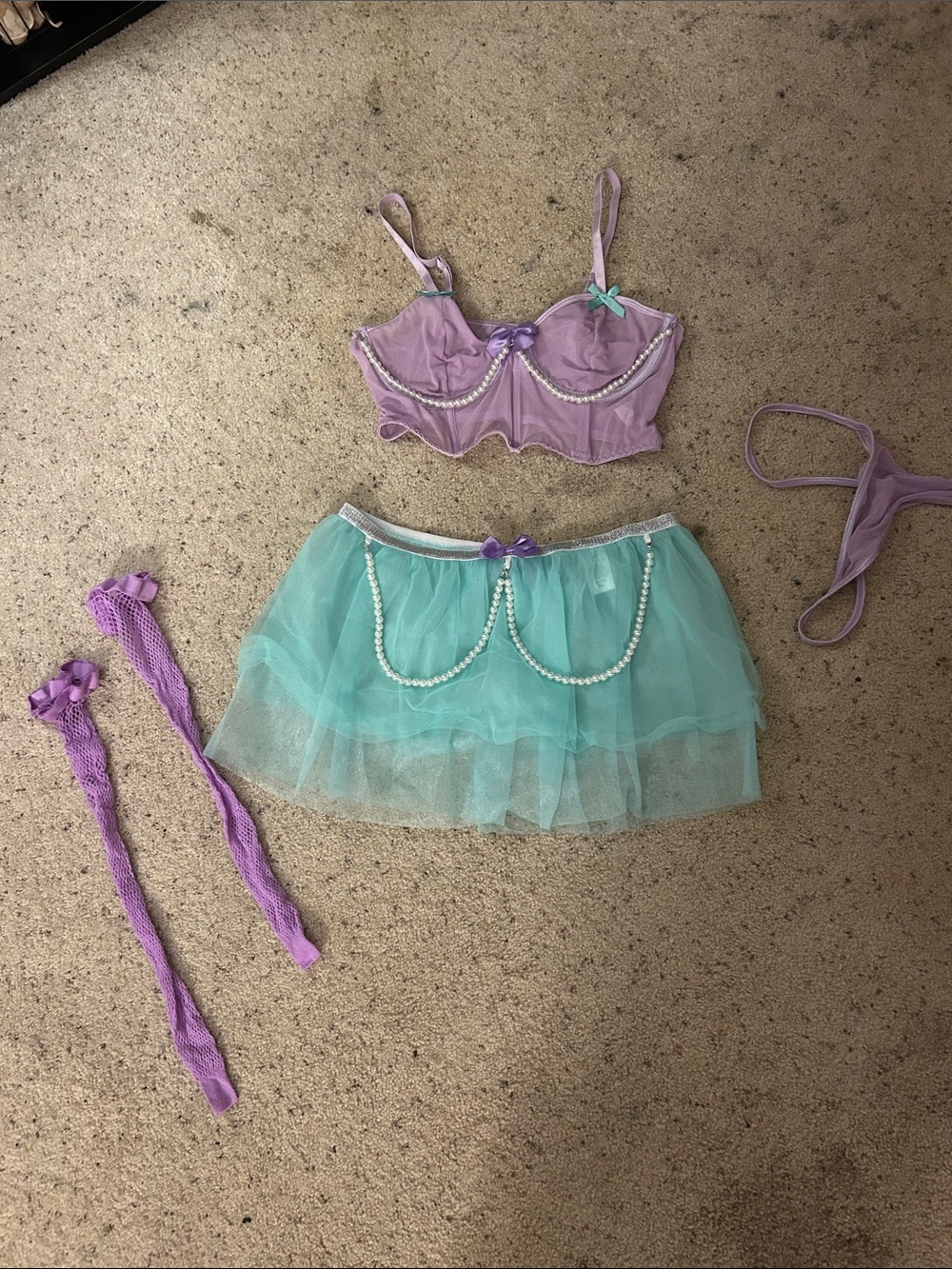 Sexy Little Mermaid 4 Piece Costume